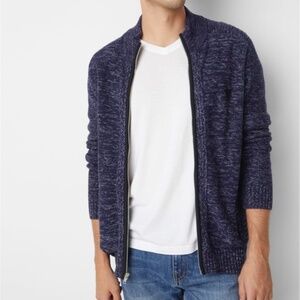 New GUESS Charles Marled Mock-Neck Sweater SZ M